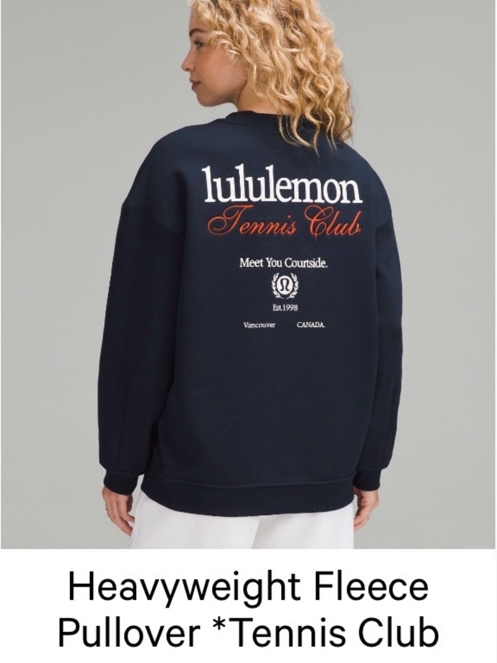 lululemon Heavyweight Fleece Crewneck *Tennis Club